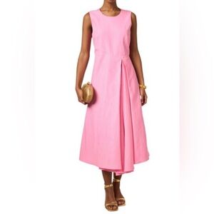 Lafayette 148 New York Sleeveless Pink Midi Dress